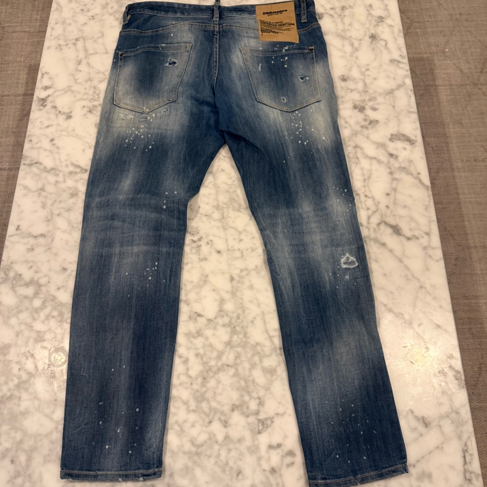 DSQUARED2 Distressed Blue Jeans